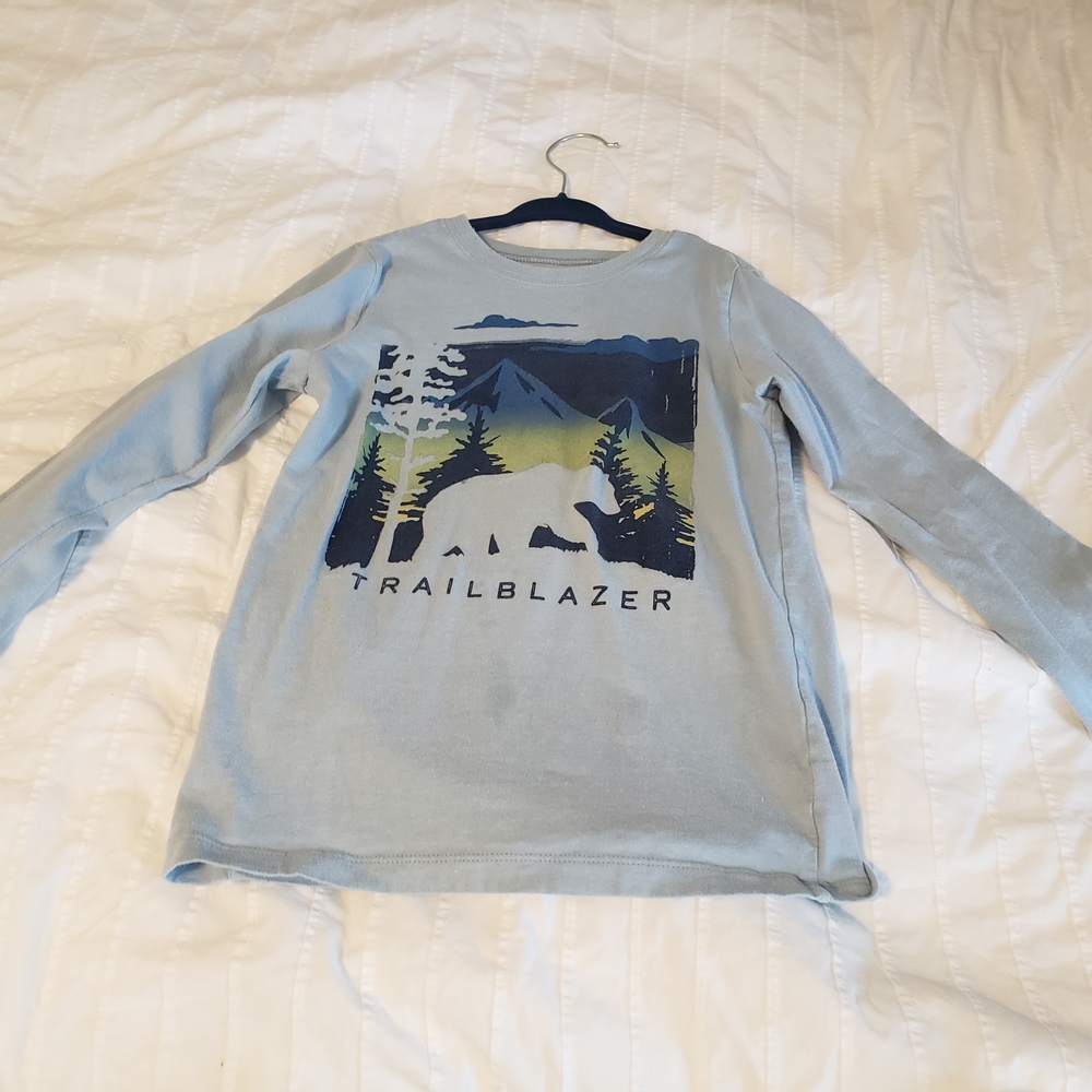 Kids Long Sleeve Shirt - Blue